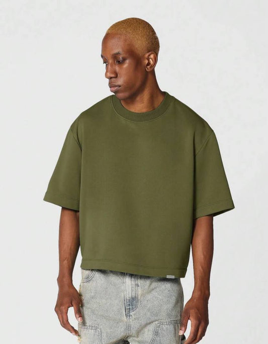 OVERSIZED CROPPED BASIC TSHIRT