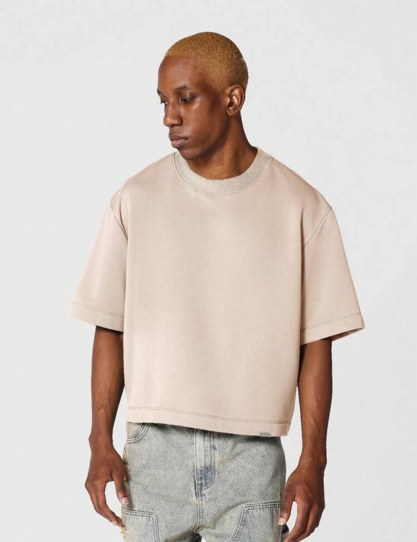 OVERSIZED CROPPED BASIC TSHIRT