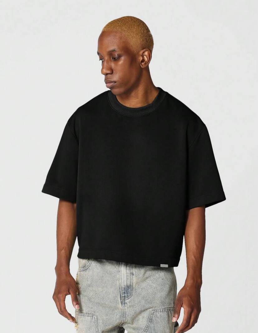 OVERSIZED CROPPED BASIC TSHIRT