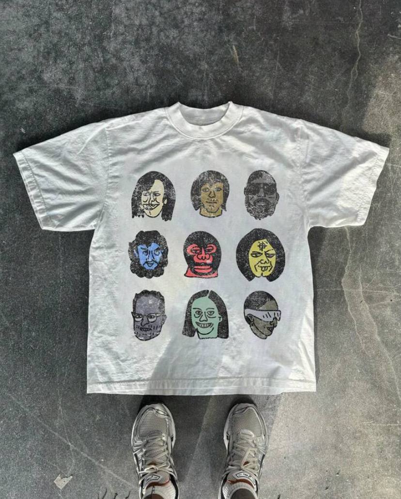 DISTORTED FACES TSHIRT