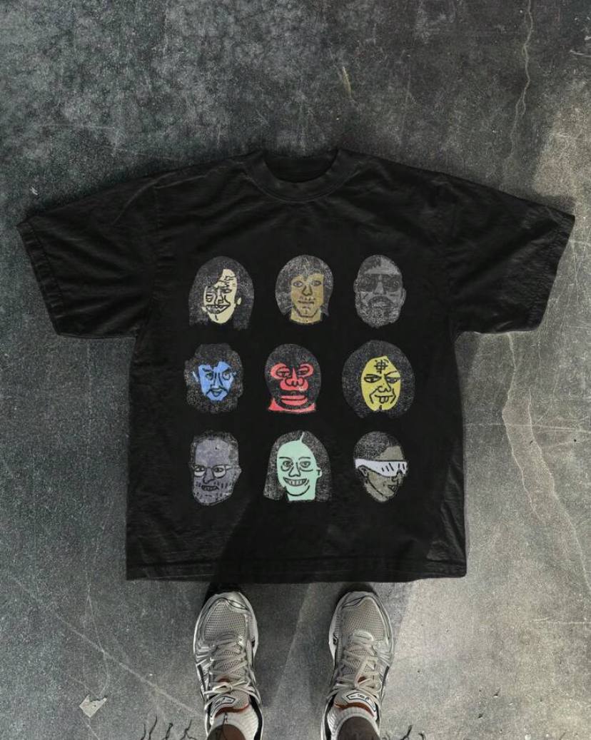 DISTORTED FACES TSHIRT