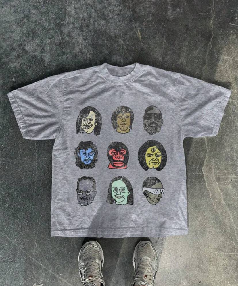 DISTORTED FACES TSHIRT