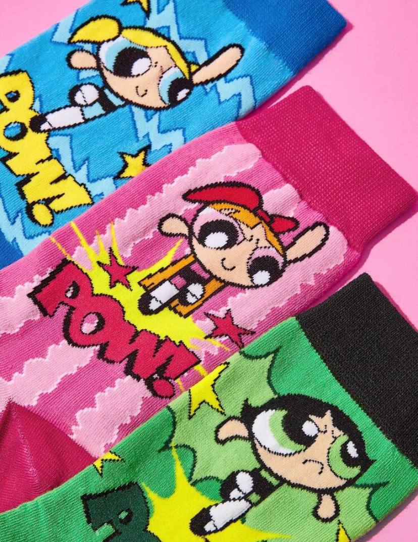 3 PAIRS OF POWERBUFF GIRL SOCK