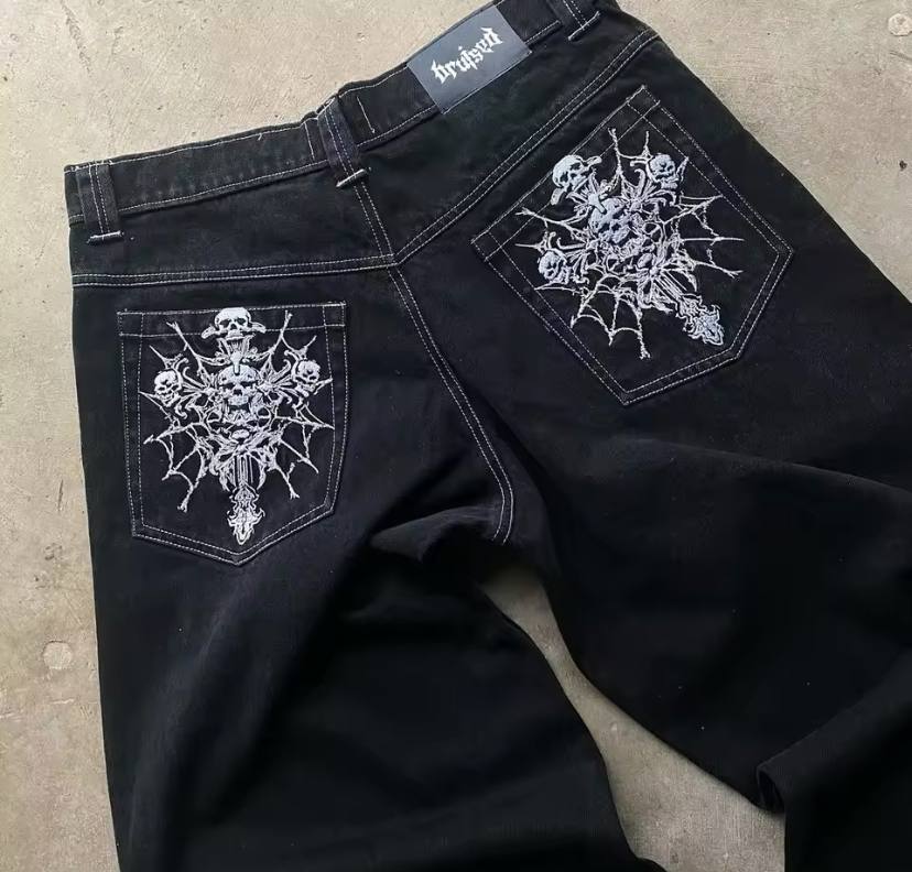 CROSS SKULL JEANS