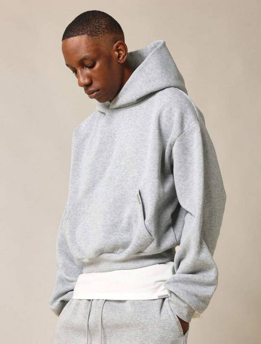 BASIC CROPPED HOODIE