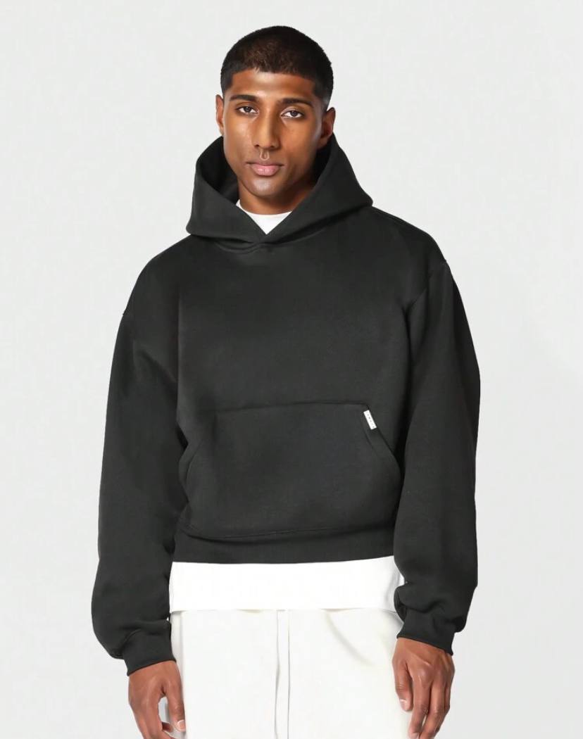 BASIC CROPPED HOODIE