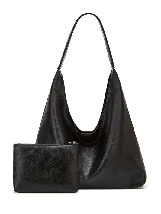 LEATHER WITH A SMALL BAG