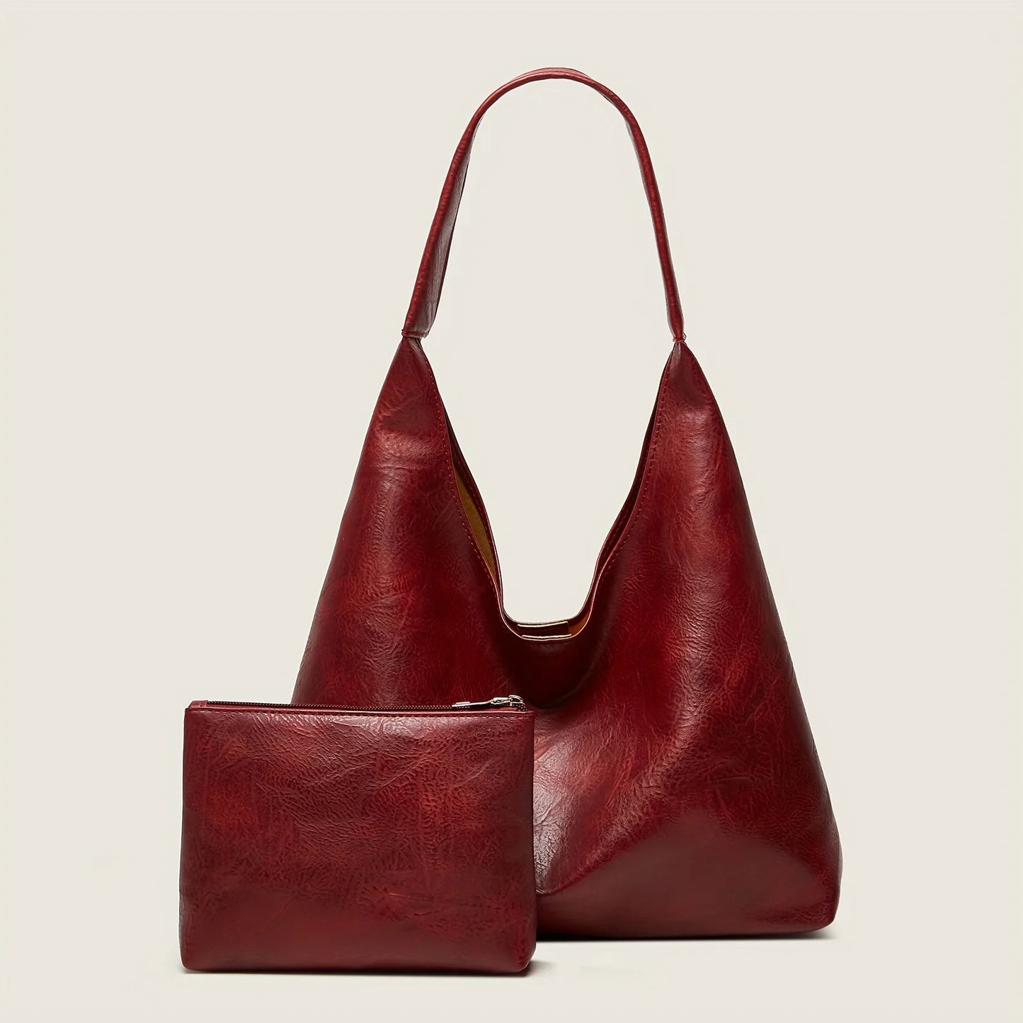 LEATHER WITH A SMALL BAG